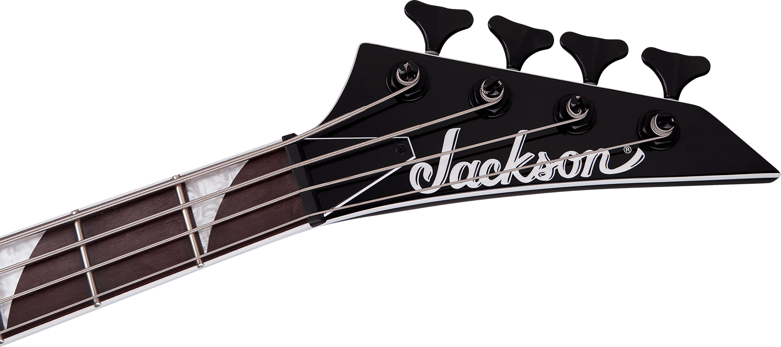 Jackson Rhoads Rrb Iv X-series Bass Active Emg Ama - Black With White Pinstripe - Bajo eléctrico de cuerpo sólido - Variation 3