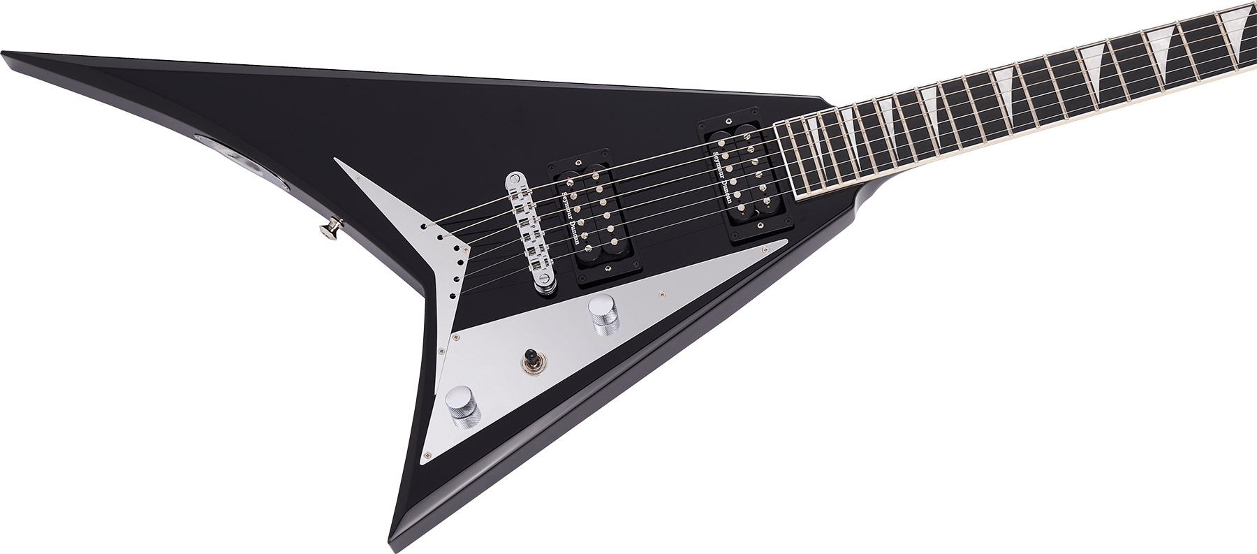 Jackson Rhoads Rrt Mj Jap 2h Seymour Duncan Ht Eb - Gloss Black - Guitarra electrica metalica - Variation 1