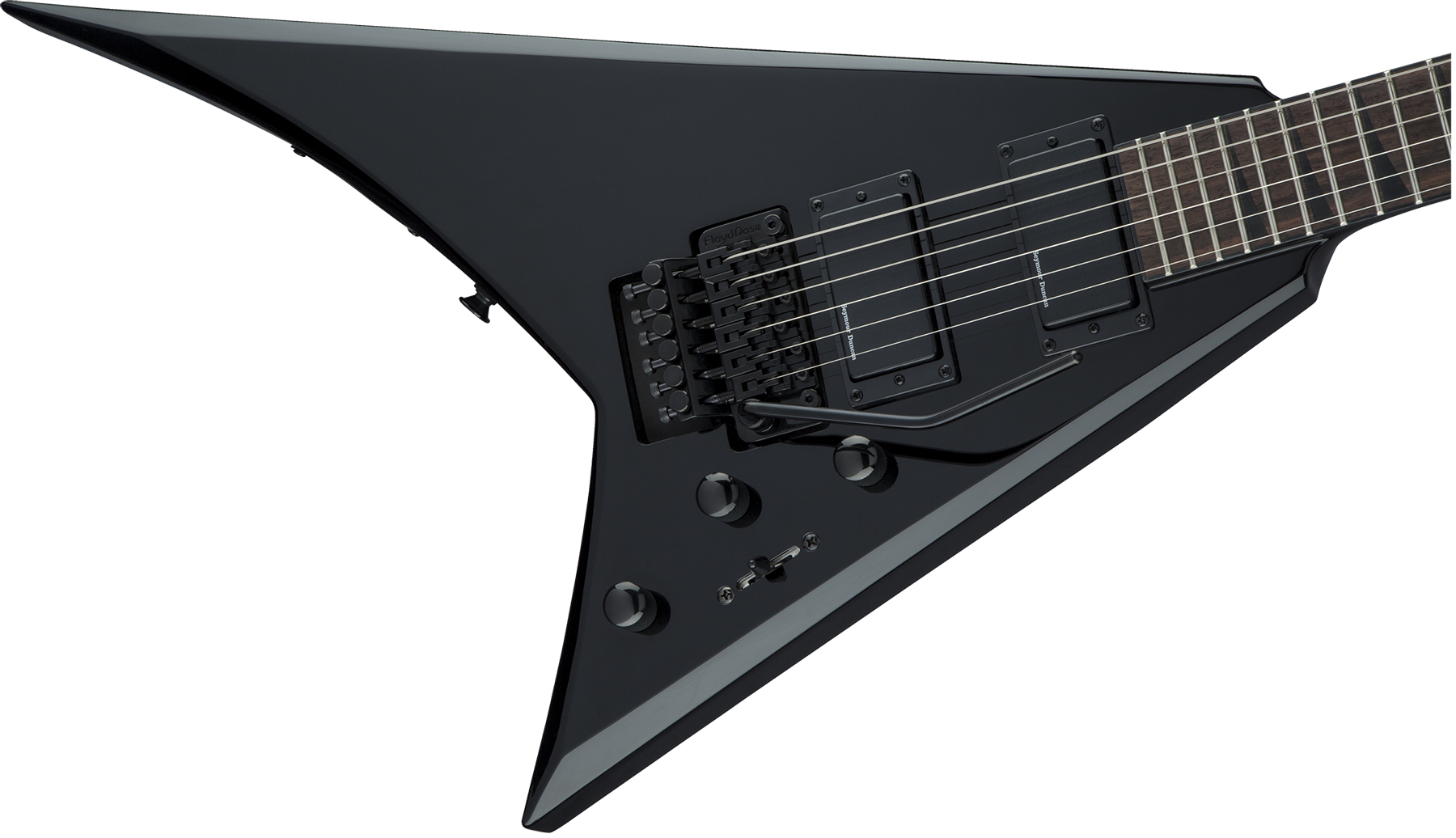 Jackson Rhoads Rrx24 2h Seymour Duncan Fr Lau - Gloss Black - Guitarra electrica metalica - Variation 2