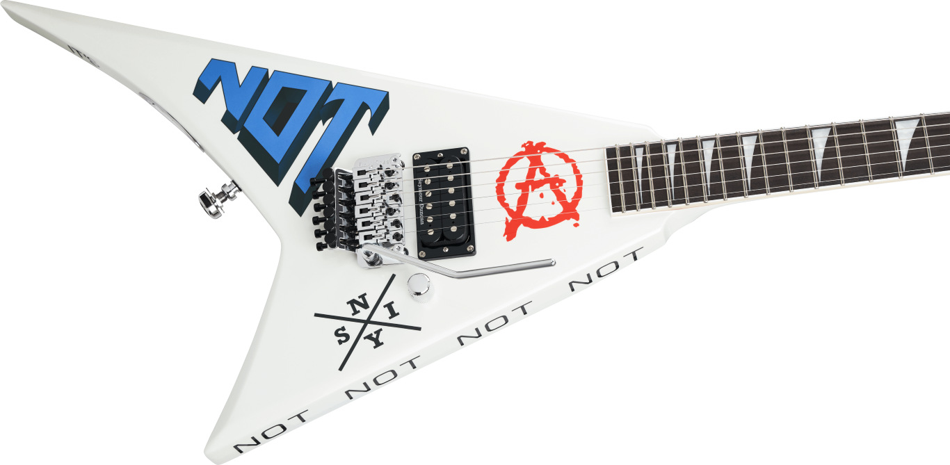 Jackson Rr-22 Legend Series Rhoads Scott Ian Signature Ltd Edition Fr 1h Eb - Pearl White - Guitarra electrica metalica - Variation 3