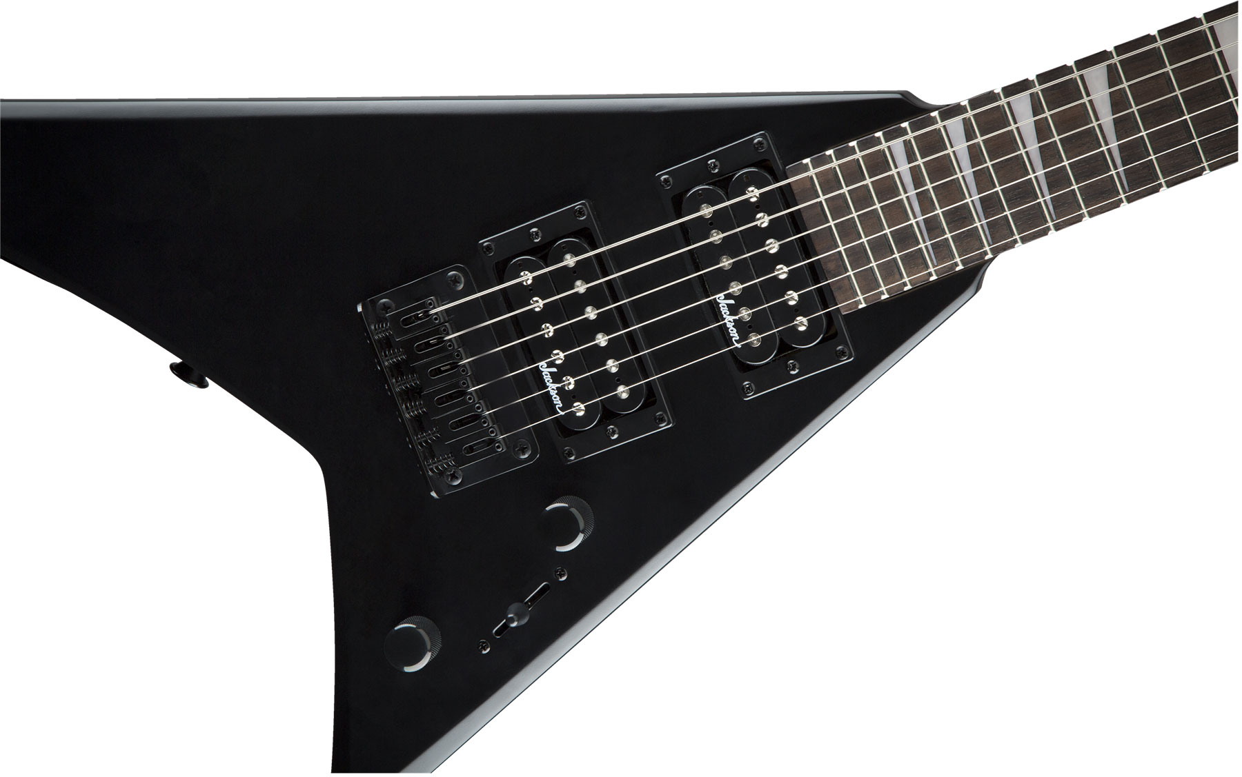 Jackson Rr Minion Js1x Rhoads Diapason Court Hh Ht Ama - Satin Black - Guitarra eléctrica para niños - Variation 3