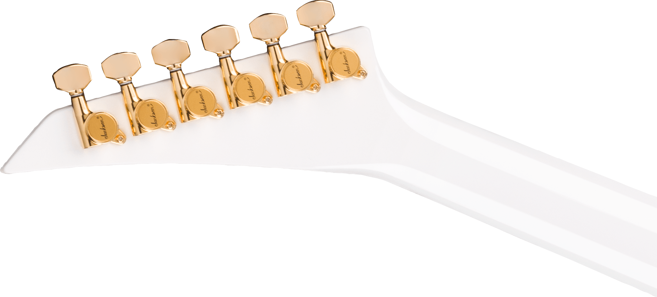 Jackson Rr24mg Mj Series Jap Fr Hh Eb - White With Black Pinstripes - Guitarra electrica metalica - Variation 5