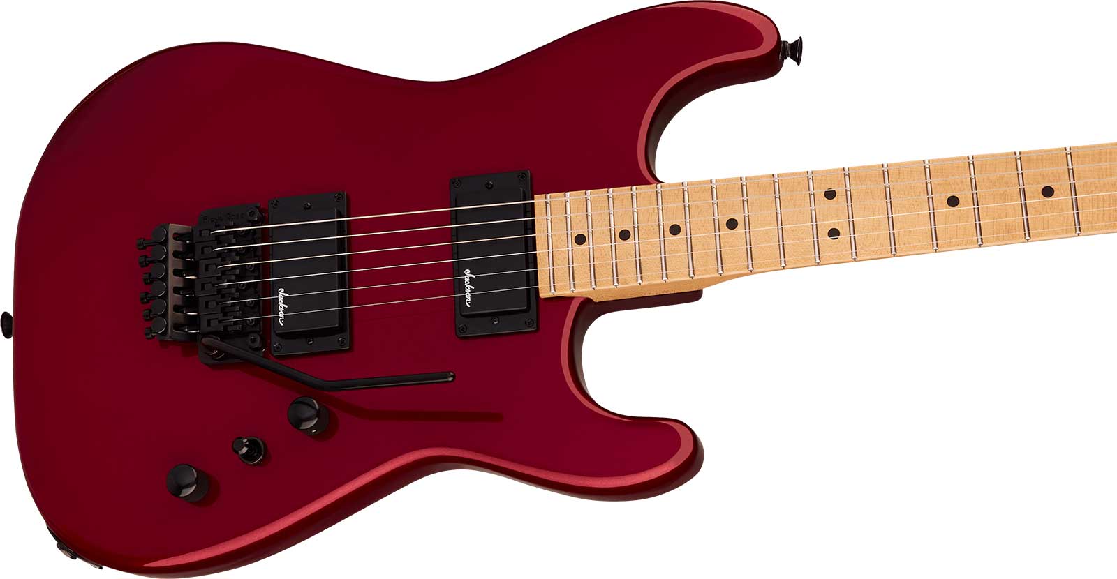 Jackson San Dimas Sd1 Hh Fr Mpl Pro Origins 1985 Mex 2h Fr Mn - Candy Apple Red - Guitarra eléctrica con forma de str. - Variation 2