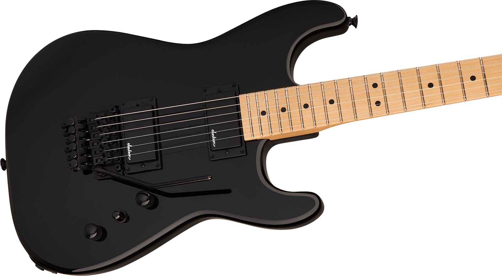 Jackson San Dimas Sd1 Hh Fr Mpl Pro Origins 1985 Mex 2h Fr Mn - Gloss Black - Guitarra eléctrica con forma de str. - Variation 2