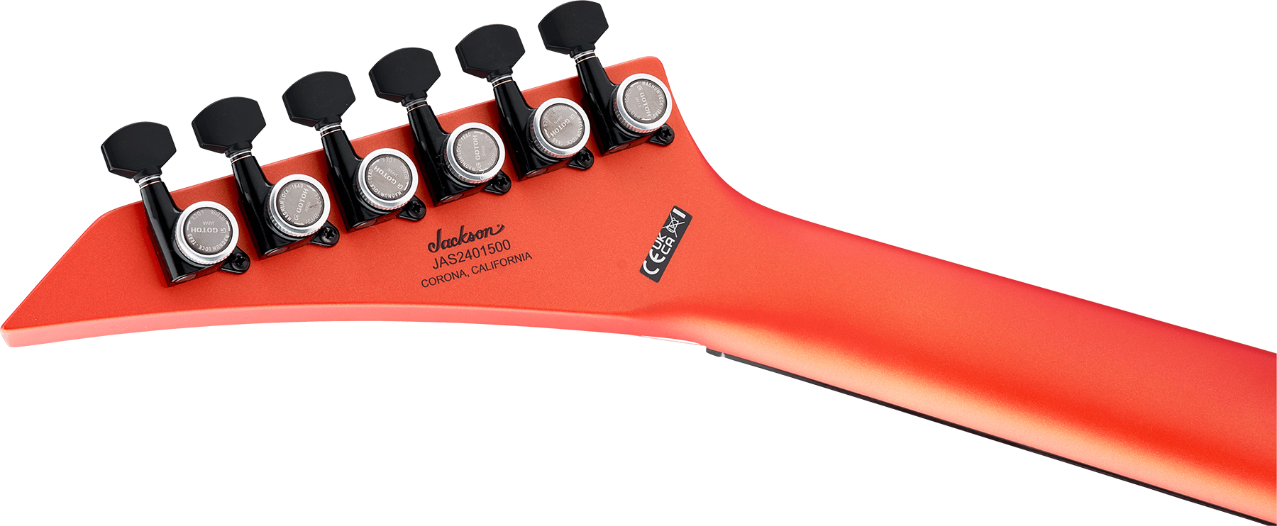 Jackson Sl2mg Ht American Soloist Usa 2h Emg Eb - Satin Lambo Orange - Guitarra electrica metalica - Variation 3