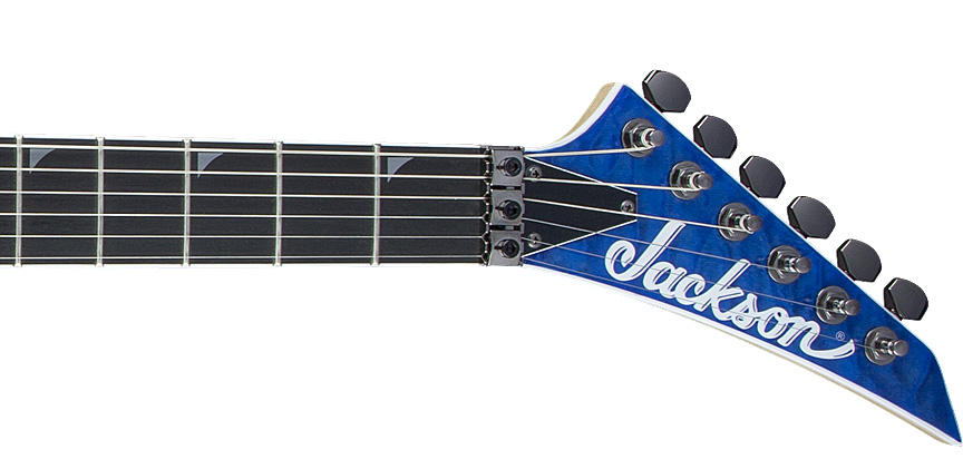 Jackson Soloist Pro Sl2q Mah Hh Seymour Duncan Fr Eb - Transparent Blue - Guitarra eléctrica con forma de str. - Variation 3