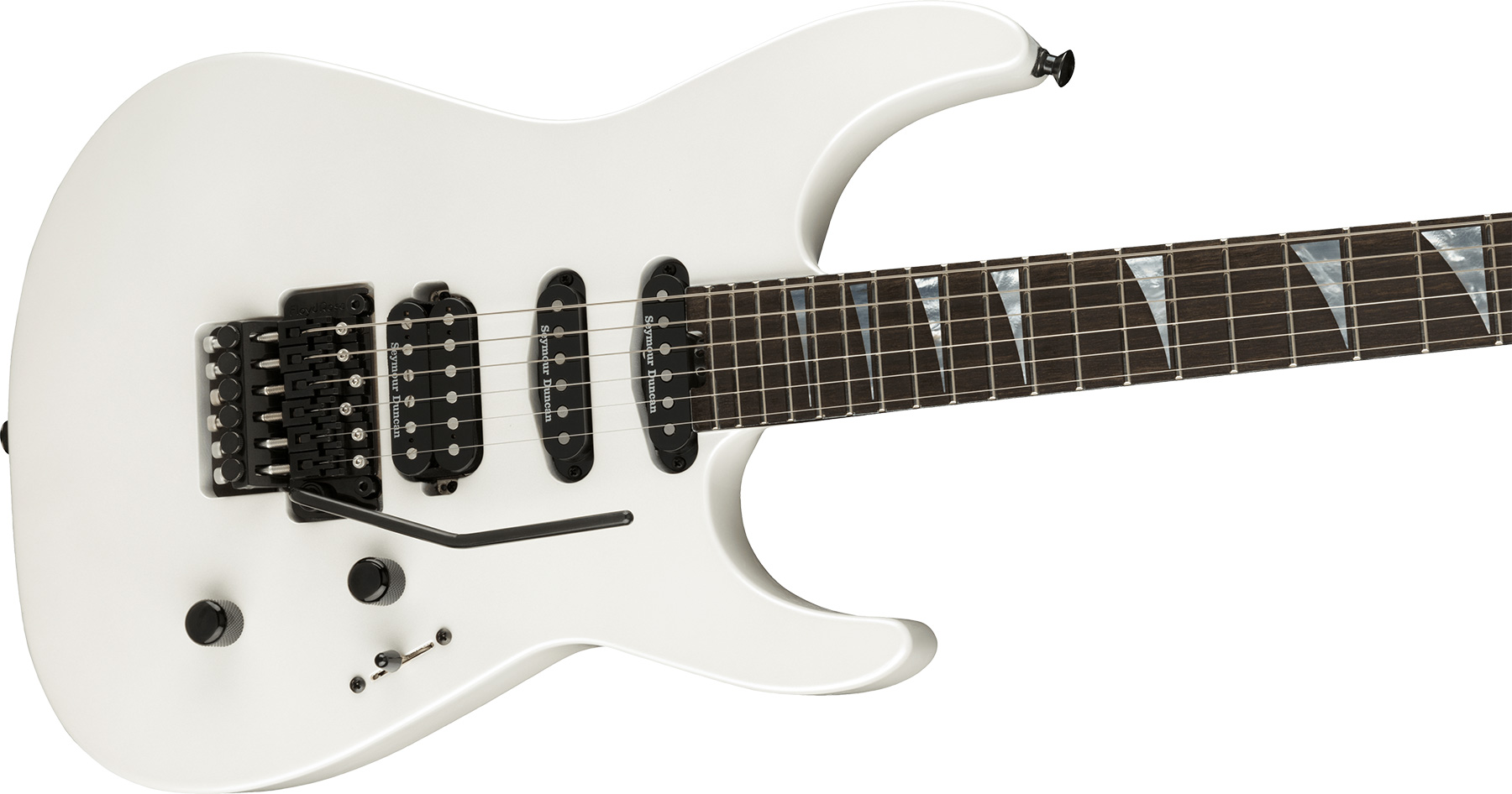 Jackson Soloist Sl3 American Series Usa Hss Seymour Duncan Fr Eb - Platinum Pearl - Guitarra eléctrica con forma de str. - Variation 2