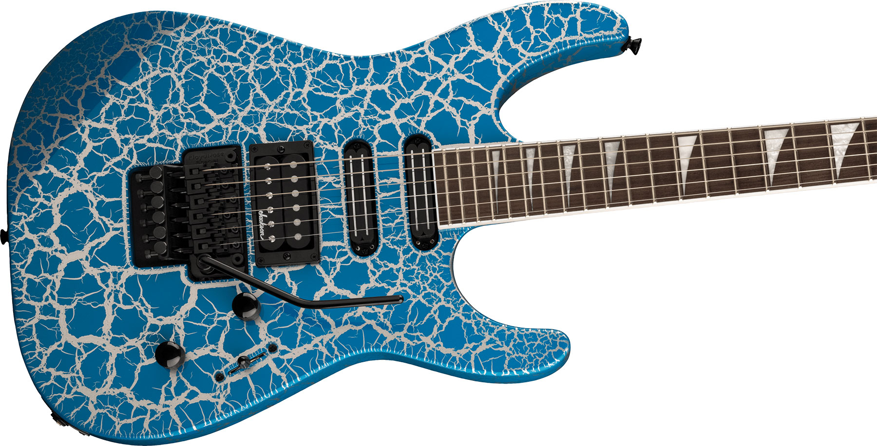 Jackson Soloist Sl3x Dx Hstst Fr Lau - Frost Byte Crackle - Guitarra eléctrica con forma de str. - Variation 2