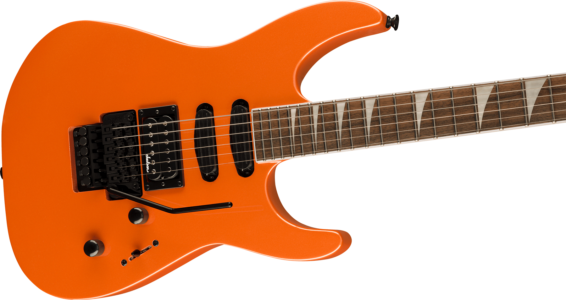 Jackson Soloist Sl3x Dx Hstst Fr Lau - Lambo Orange - Guitarra eléctrica con forma de str. - Variation 2