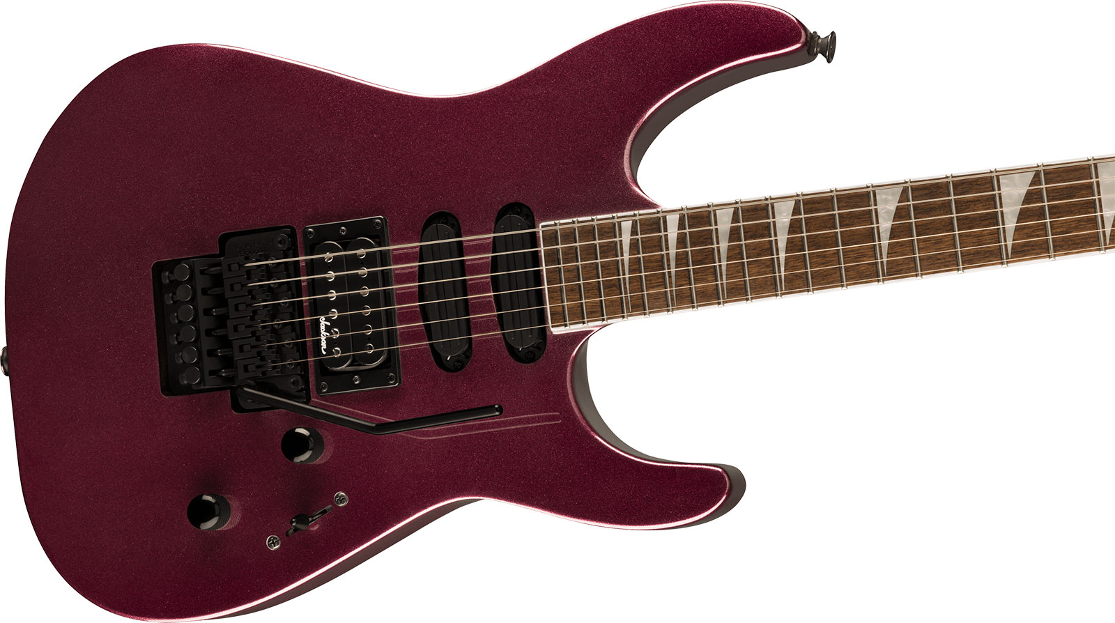 Jackson Soloist Sl3x Dx Hstst Fr Lau - Oxblood - Guitarra eléctrica con forma de str. - Variation 2