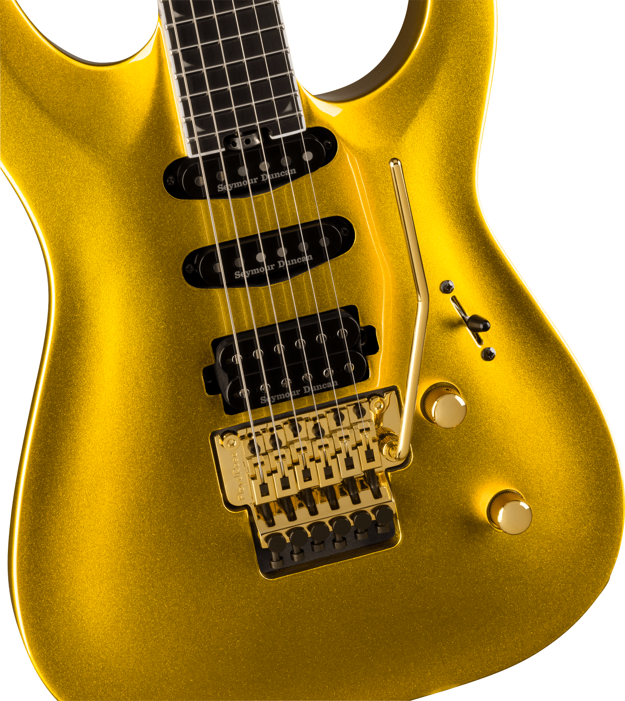 Jackson Soloist Sla3 Pro Plus Hss Seymour Duncan Fr Eb - Gold Bullion - Guitarra eléctrica con forma de str. - Variation 2