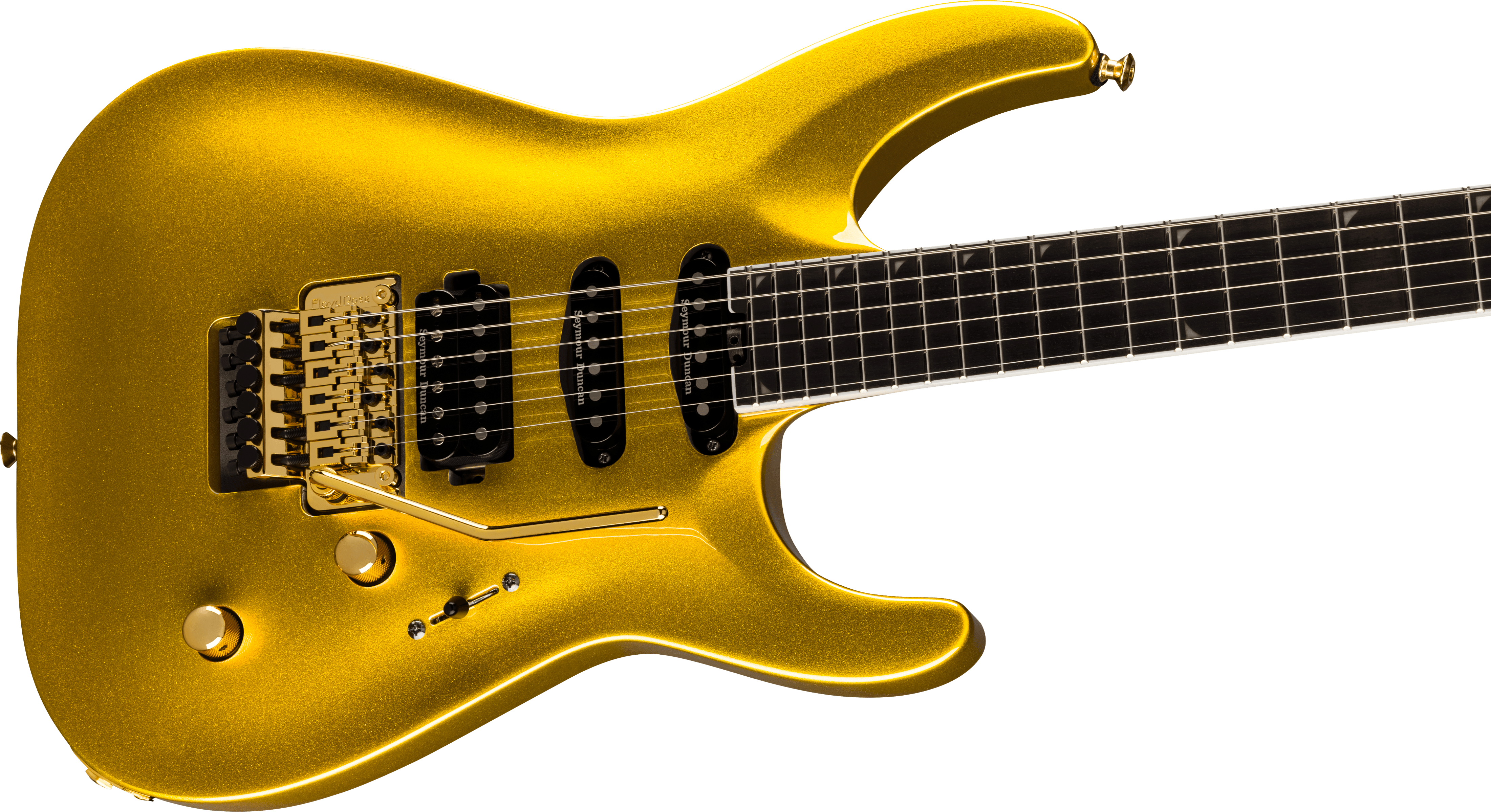 Jackson Soloist Sla3 Pro Plus Hss Seymour Duncan Fr Eb - Gold Bullion - Guitarra eléctrica con forma de str. - Variation 3