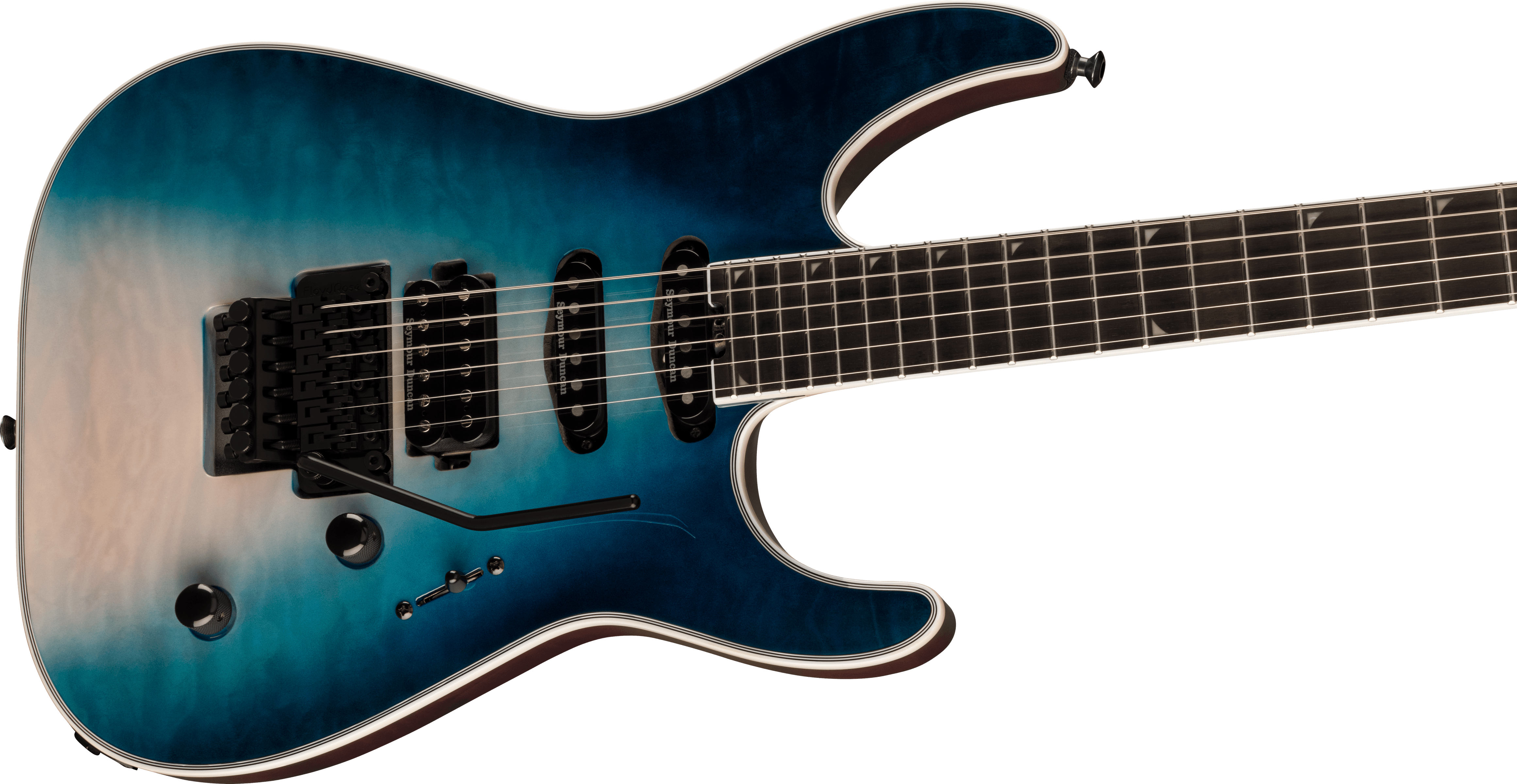 Jackson Soloist Sla3q Pro Plus Hss Seymour Duncan Fr Eb - Polar Burst - Guitarra eléctrica con forma de str. - Variation 3