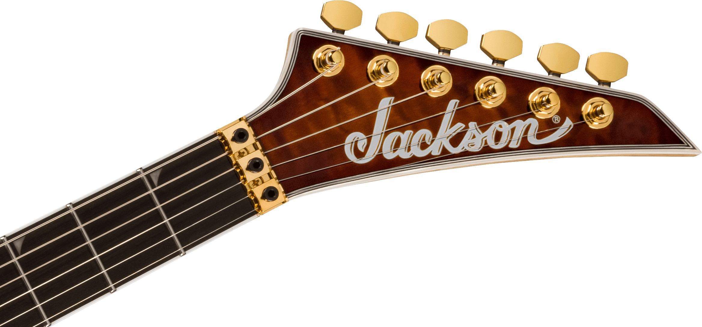 Jackson Soloist Sla3q Pro Plus Hss Seymour Duncan Fr Eb - Amber Tiger Eye - Guitarra eléctrica con forma de str. - Variation 4