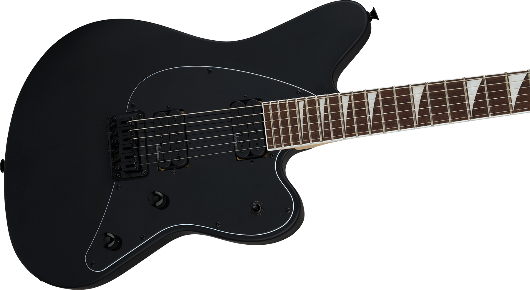 Jackson Surfcaster Sc Ht6 Ht 2h Lau - Satin Black - Guitarra electrica retro rock - Variation 2