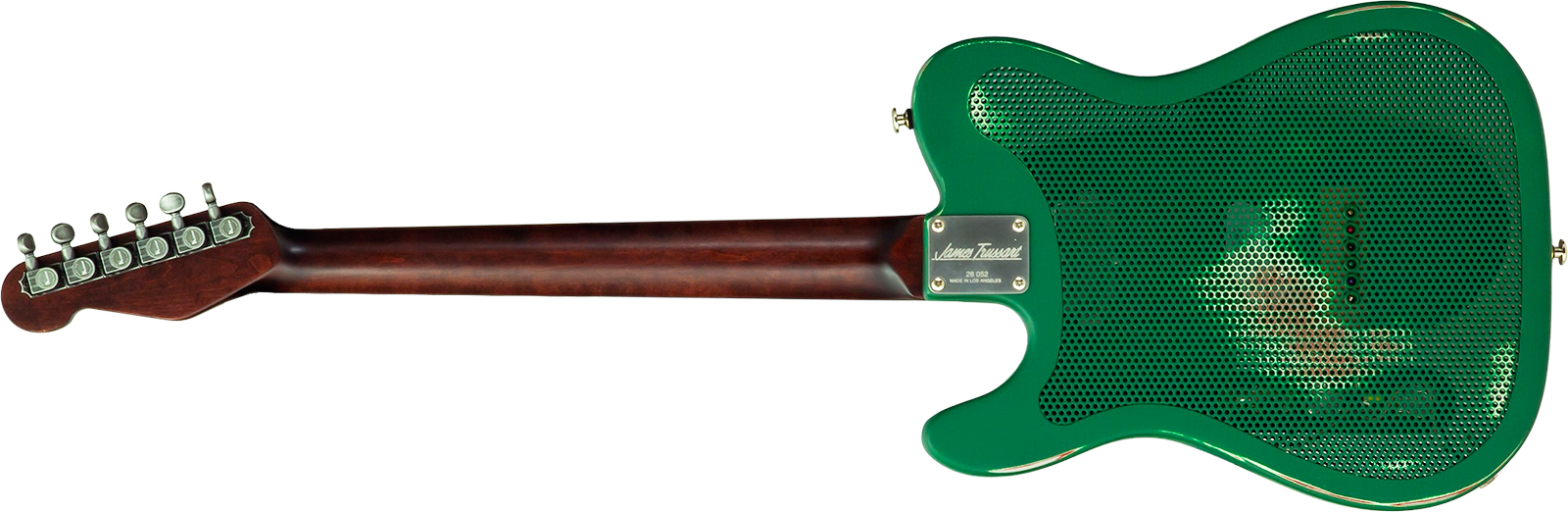 James Trussart Steelcaster Sh Ht Rw #26052 - Red Star Holey Gator Pickguard - Guitarra eléctrica semi caja - Variation 2