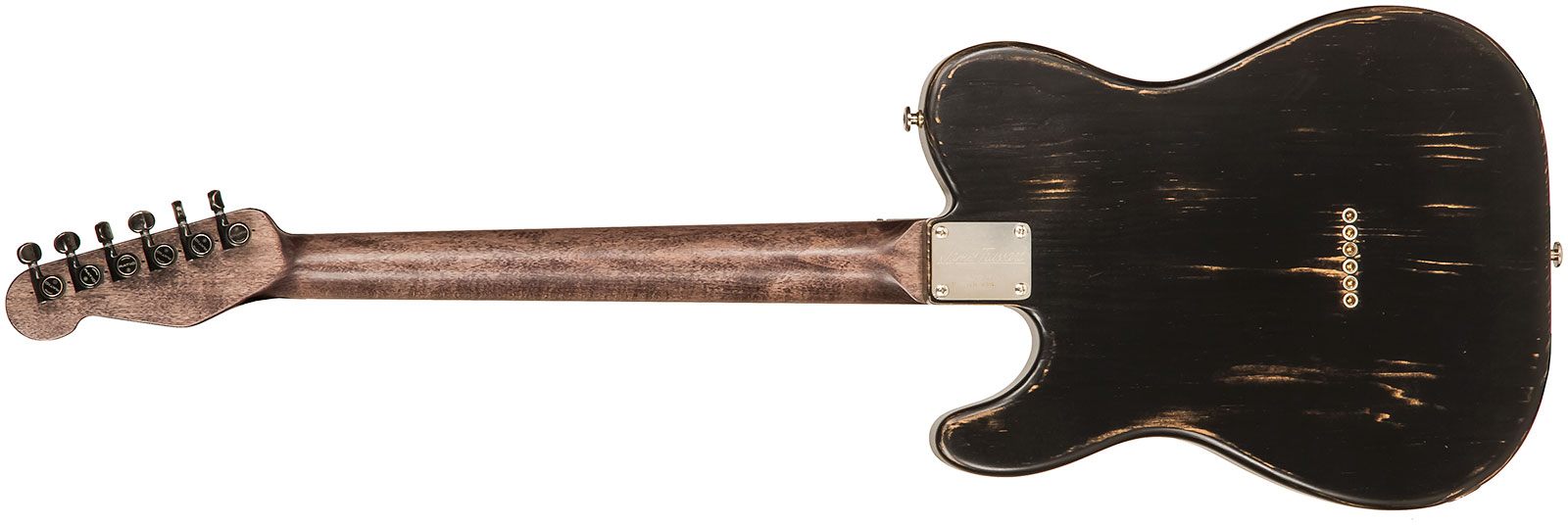 James Trussart Steeltopcaster Sh Ht Eb #21135 - Antique Silver Paisley - Guitarra eléctrica con forma de tel - Variation 1