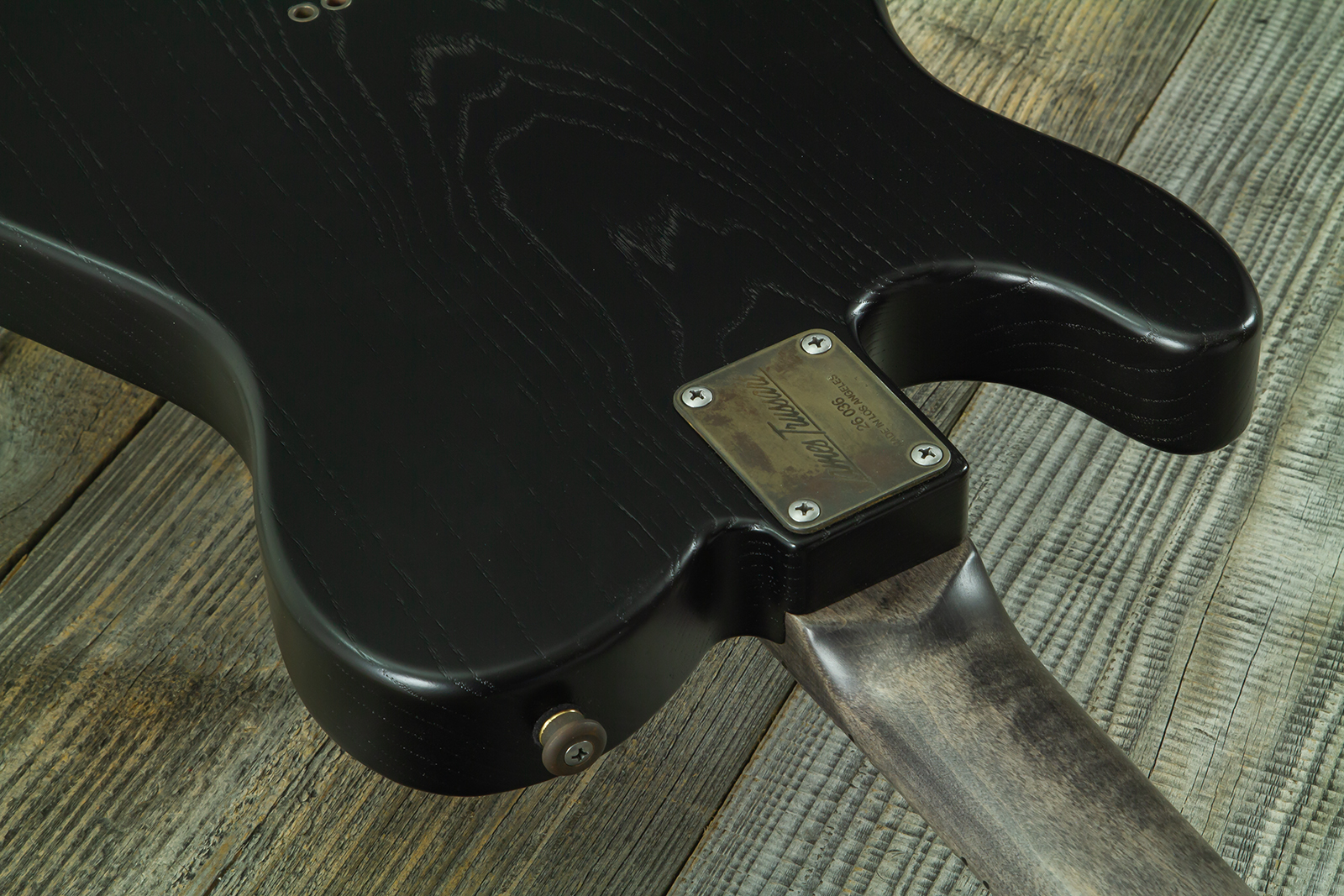 James Trussart Steeltopcaster Sh Ht Mn #26036 - Rust & Black Paisley Engraved - Guitarra eléctrica con forma de tel - Variation 11