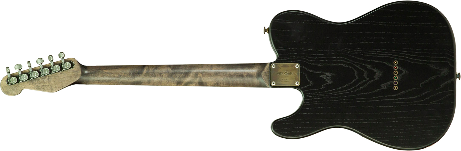 James Trussart Steeltopcaster Sh Ht Mn #26036 - Rust & Black Paisley Engraved - Guitarra eléctrica con forma de tel - Variation 1