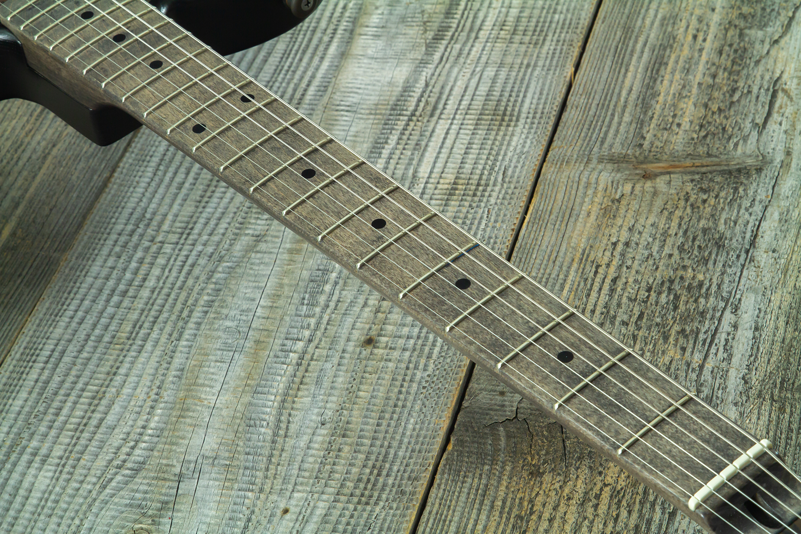 James Trussart Steeltopcaster Sh Ht Mn #26036 - Rust & Black Paisley Engraved - Guitarra eléctrica con forma de tel - Variation 7