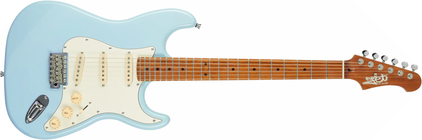 Jet Guitars Js300 Bl 3s Trem Mn - Sonic Blue - Guitarra eléctrica con forma de str. - Main picture