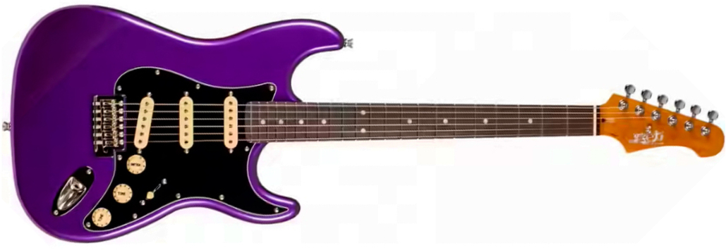 Jet Guitars Js300 Plm R 3s Trem Rw - Plum - Guitarra eléctrica con forma de str. - Main picture