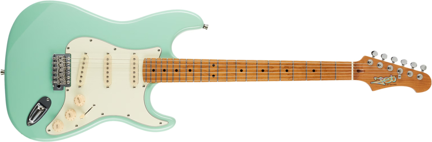 Jet Guitars Js300 Sfg 3s Trem Mn - Sea Foam Green - Guitarra eléctrica con forma de str. - Main picture
