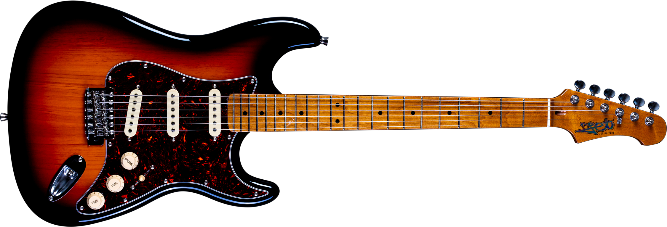Jet Guitars Js300 Trem 3s Trem Mn - Sunburst - Guitarra eléctrica con forma de str. - Main picture