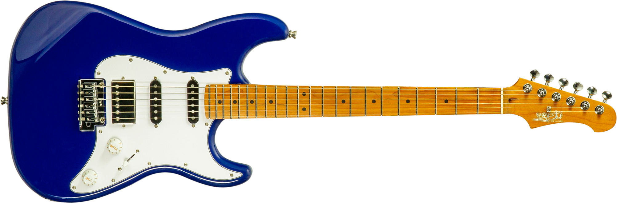 Jet Guitars Js480 Db Ltd Hss Trem Mn - Daytona Blue - Guitarra eléctrica con forma de str. - Main picture