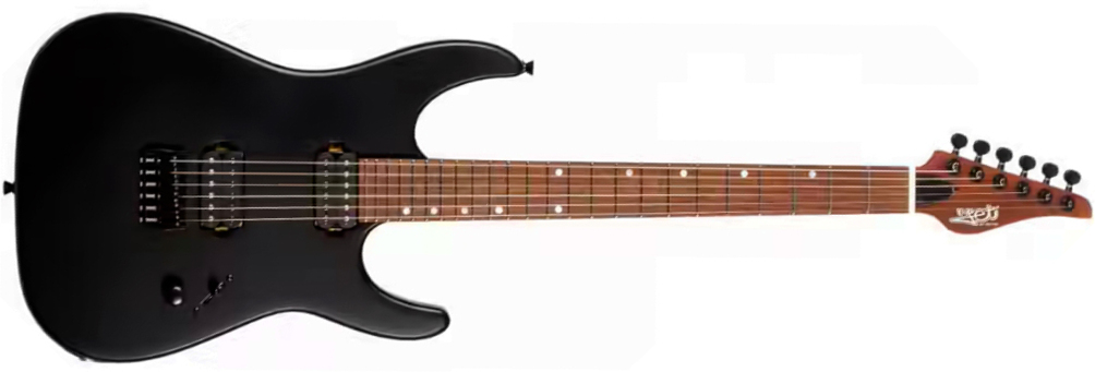 Jet Guitars Js501 Stygian 2h Ht Rw - Satin Black - Guitarra eléctrica con forma de str. - Main picture