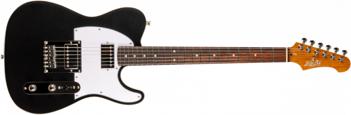 Jet Guitars Jt350 Bk R Hh Ht Rw - Black - Guitarra eléctrica con forma de tel - Main picture
