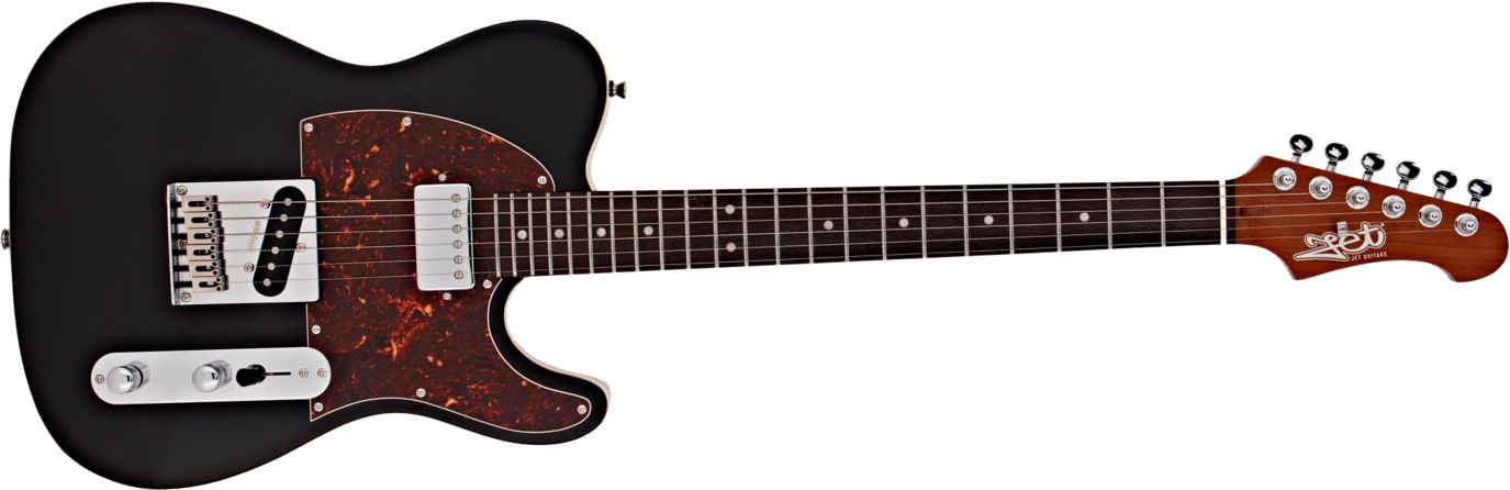 Jet Guitars Jt350 Bk R Hs Ht Rw - Black - Guitarra eléctrica con forma de tel - Main picture
