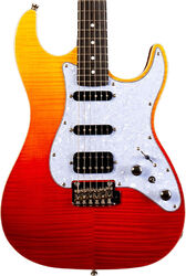 Guitarra eléctrica con forma de str. Jet guitars JS-600 TRS - Transparent red