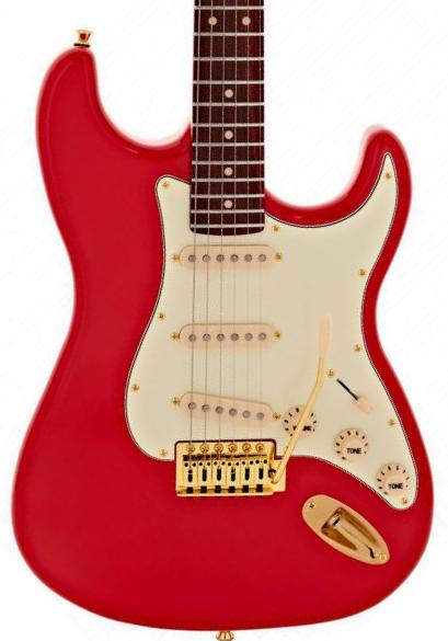 Guitarra eléctrica con forma de str. Jet guitars JS-380 RD G - Red