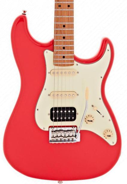Guitarra eléctrica con forma de str. Jet guitars JS-400 CRD - Coral Red