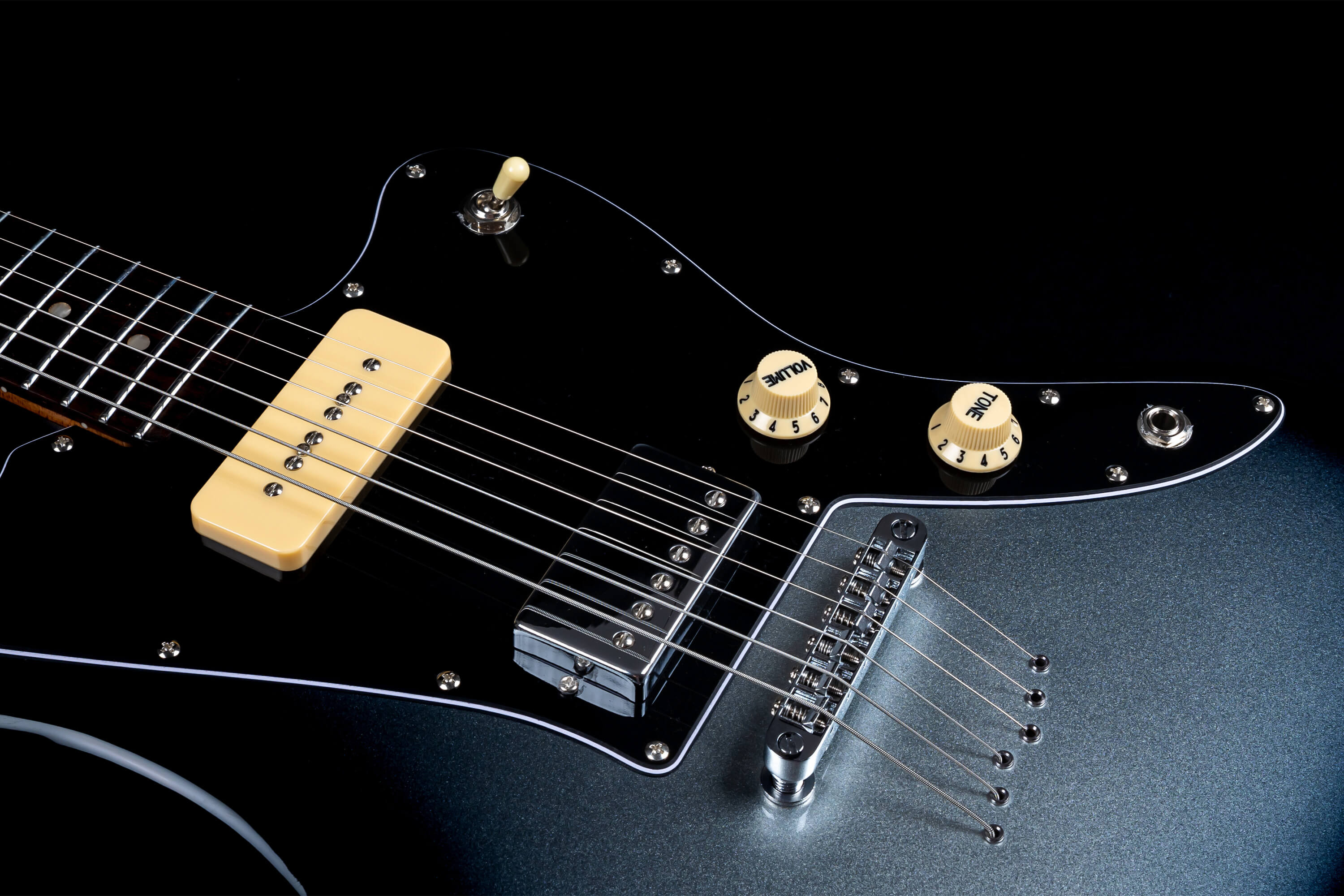 Jet Guitars Jj 350 Baritone Ht H P-90 Rw - Moonburst Lunar Eclipse - Guitarra eléctrica barítono - Variation 3