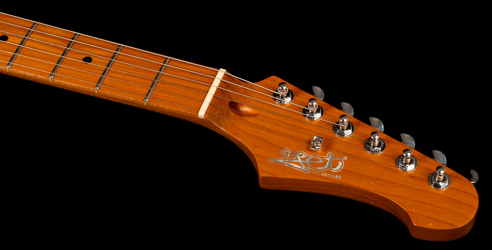 Jet Guitars Jj300 P90 Ow 2s Ht Mn - Olympic White - Guitarra electrica retro rock - Variation 4