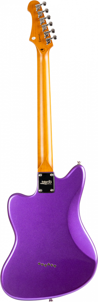 Jet Guitars Jj350 Bk 2h Ht Mn - Purple - Guitarra electrica retro rock - Variation 1