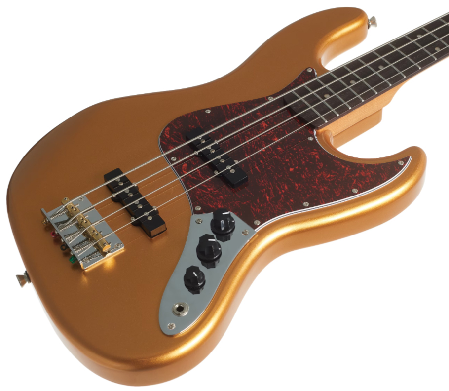 Jet Guitars Jjb300 Gd Rw - Gold Rosewood - Bajo eléctrico de cuerpo sólido - Variation 2