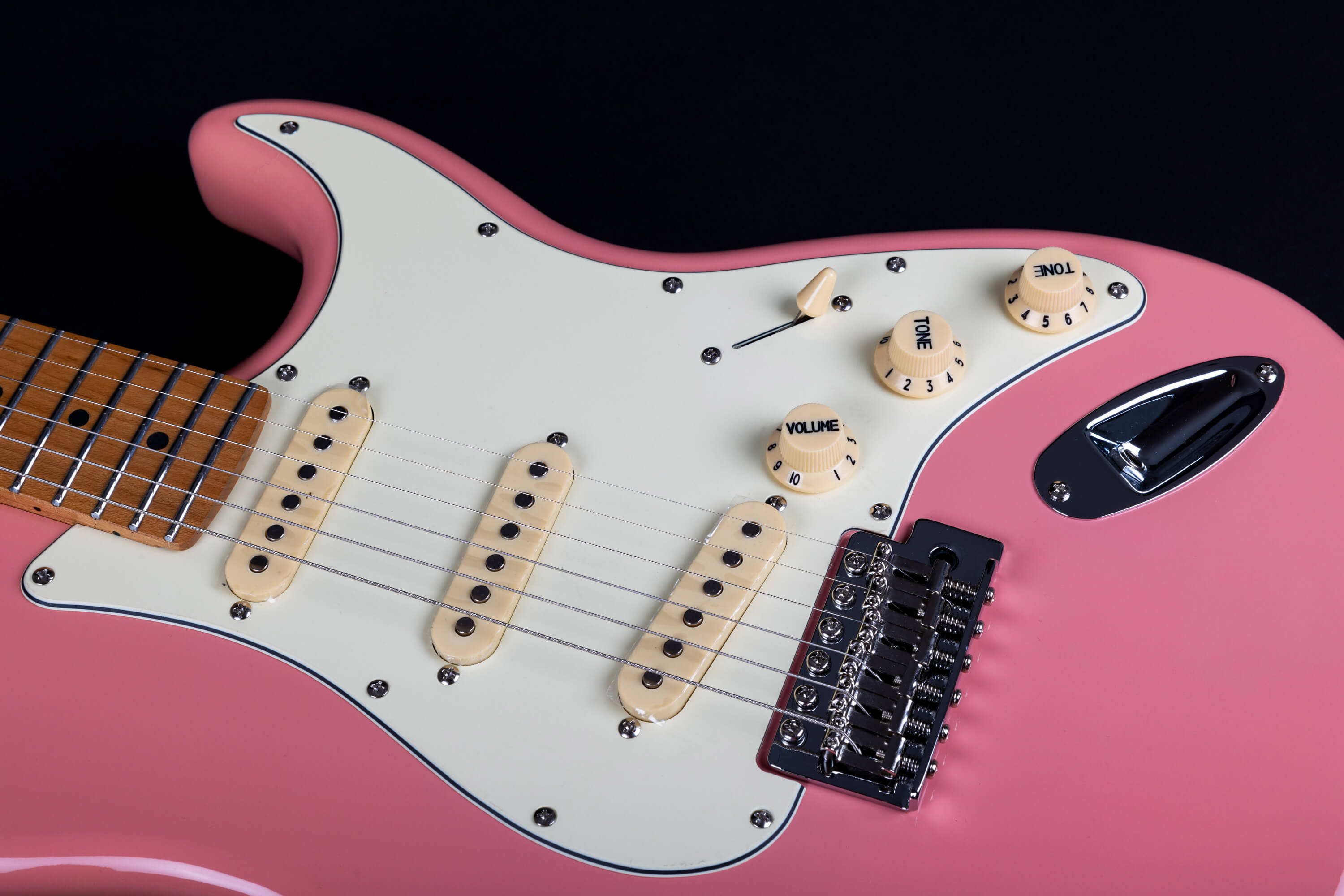 Jet Guitars Js300 Bgd 3s Trem Mn - Burgundy Pink - Guitarra eléctrica con forma de str. - Variation 4