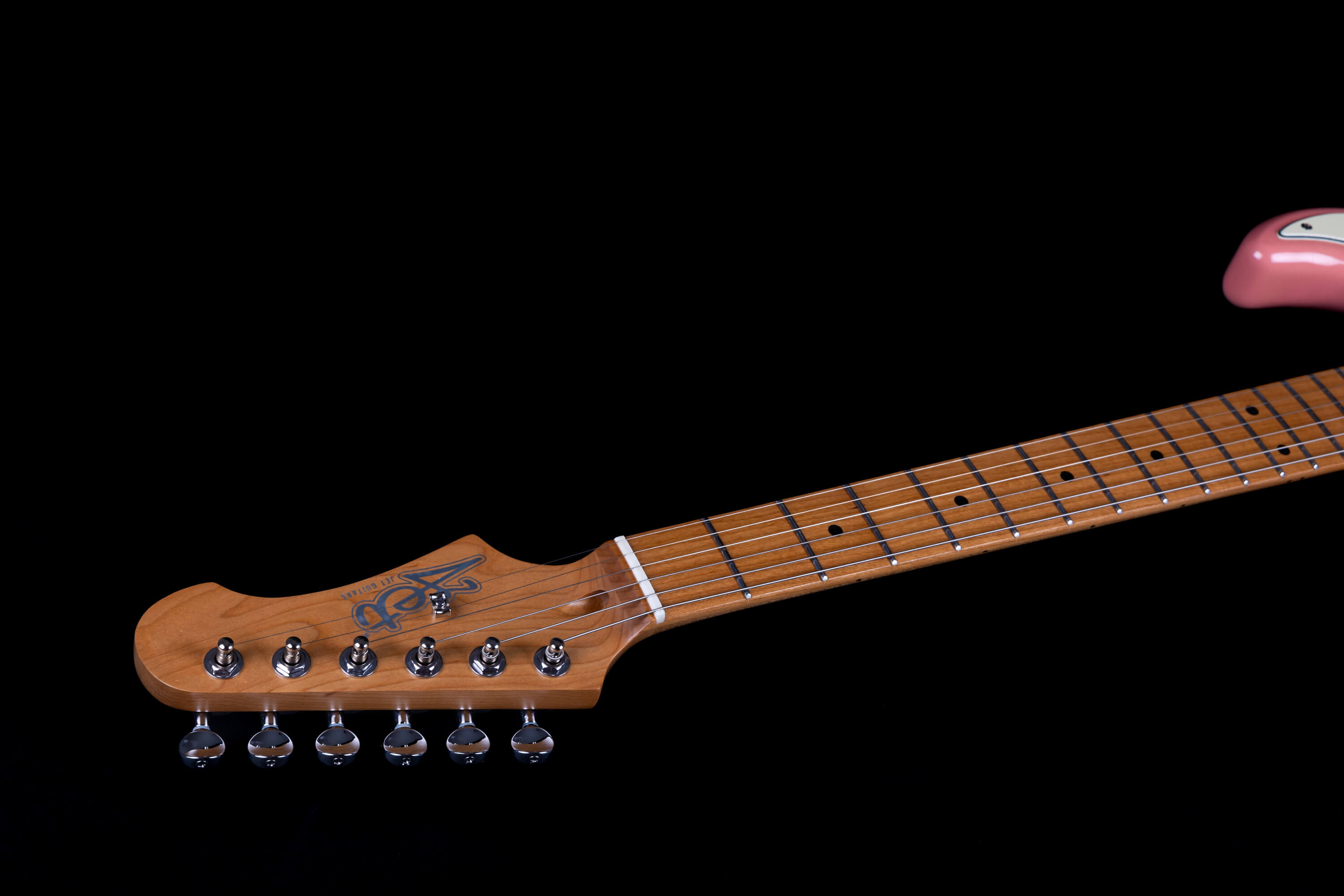 Jet Guitars Js300 Bgd 3s Trem Mn - Burgundy Pink - Guitarra eléctrica con forma de str. - Variation 5