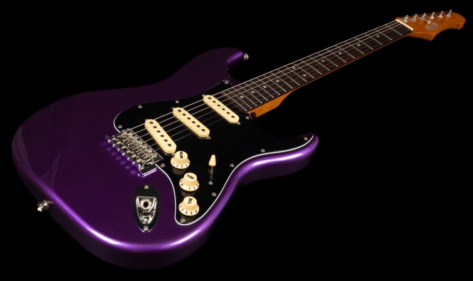 Jet Guitars Js300 Plm R 3s Trem Rw - Plum - Guitarra eléctrica con forma de str. - Variation 2