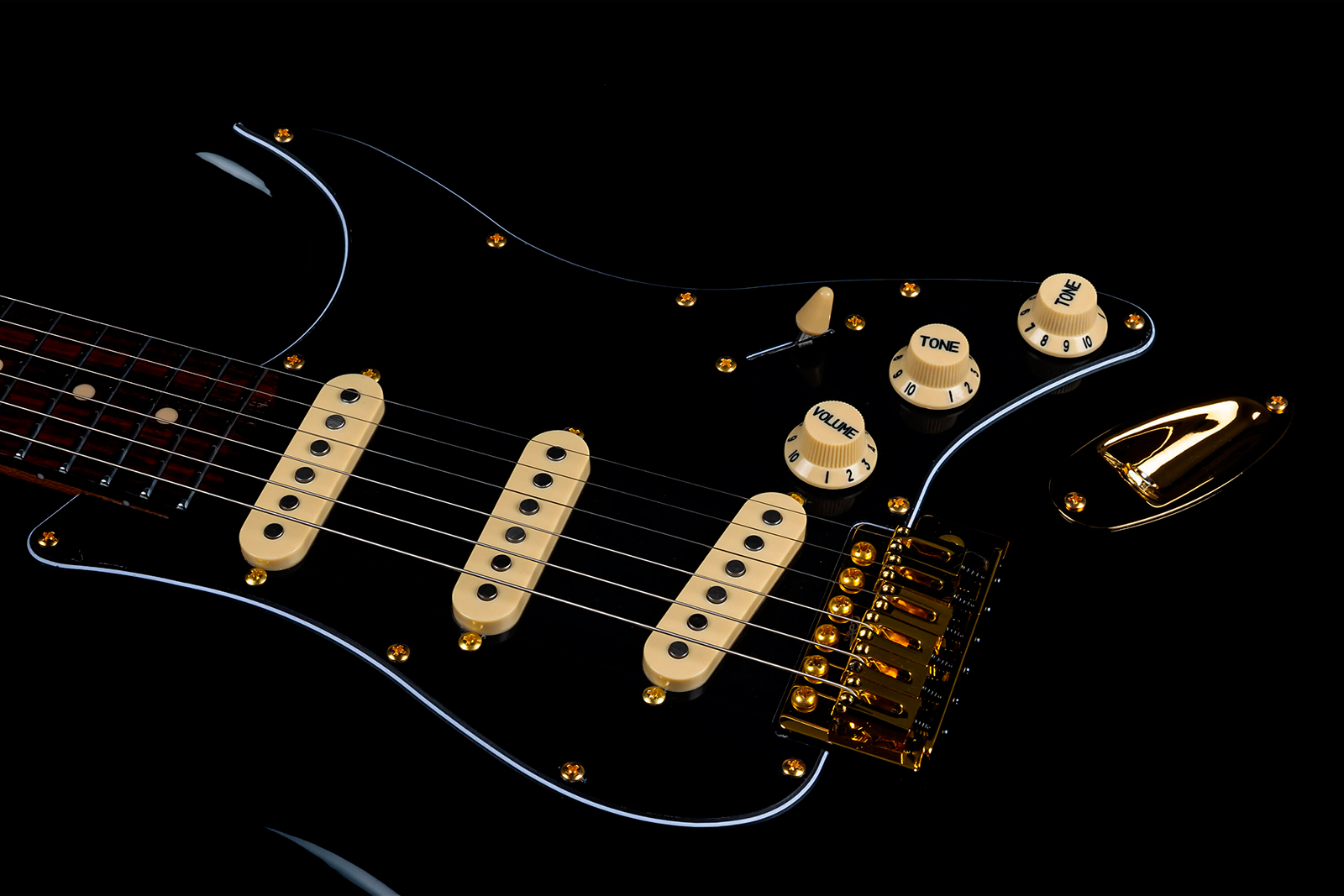 Jet Guitars Js380 Bk G 3s Trem Rw - Black - Guitarra eléctrica con forma de str. - Variation 3