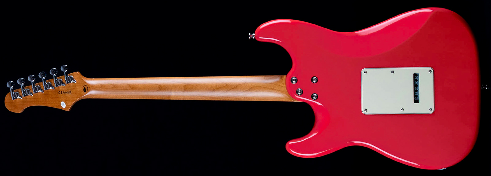 Jet Guitars Js400 Crd Hss Trem Mn - Coral Red - Guitarra eléctrica con forma de str. - Variation 1