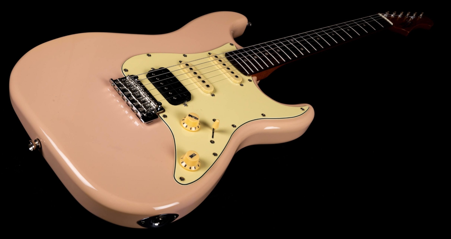 Jet Guitars Js400 Pk R Hss Trem Rw - Shell Pink - Guitarra eléctrica con forma de str. - Variation 2
