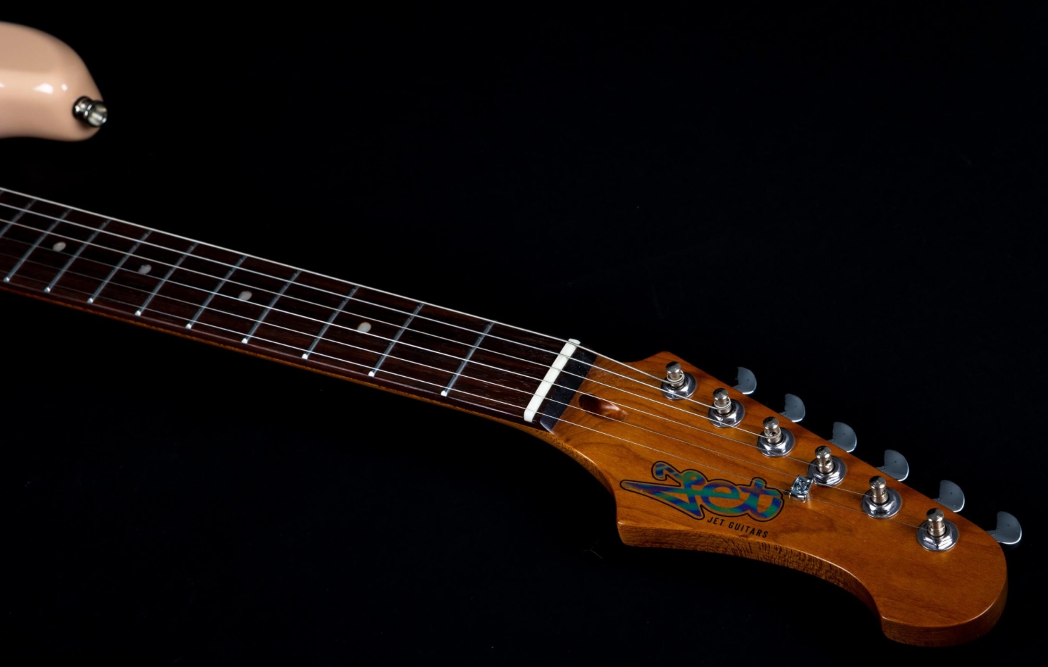 Jet Guitars Js400 Pk R Hss Trem Rw - Shell Pink - Guitarra eléctrica con forma de str. - Variation 4