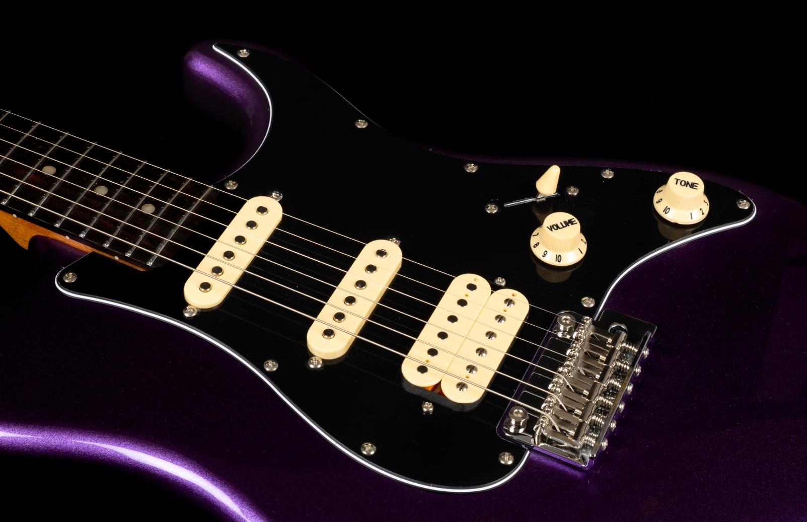Jet Guitars Js400 Plm R Hss Trem Rw - Plum - Guitarra eléctrica con forma de str. - Variation 3