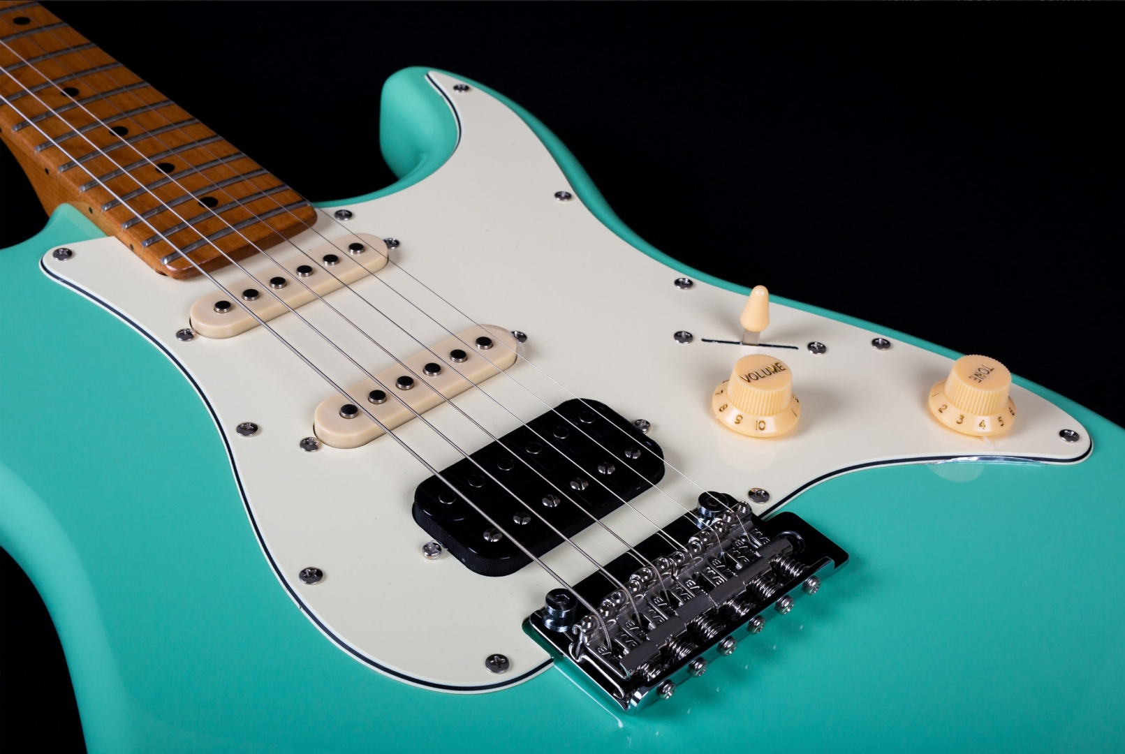 Jet Guitars Js400 Sg Hss Trem Mn - Sea Foam Green - Guitarra eléctrica con forma de str. - Variation 3