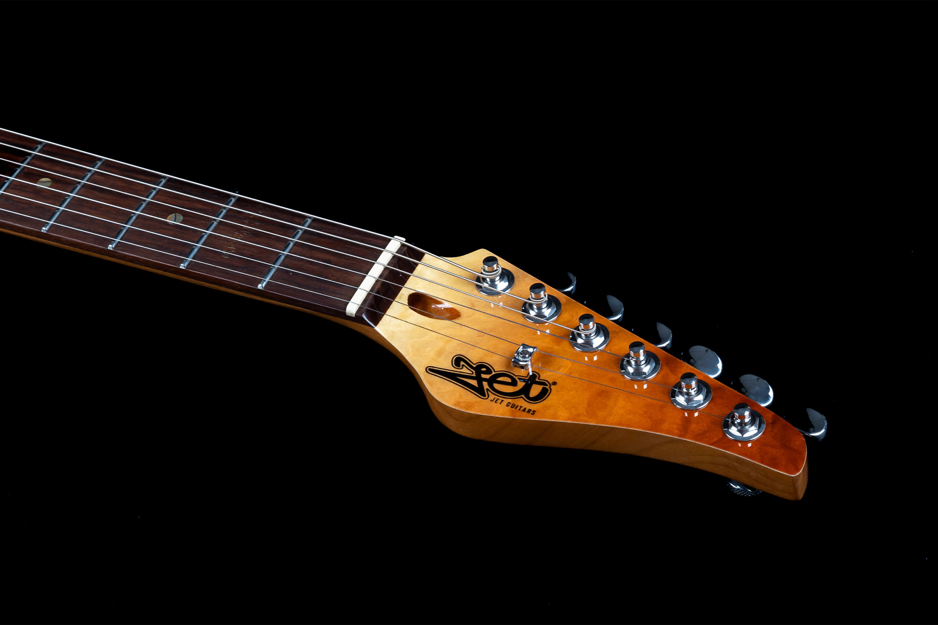 Jet Guitars Js45 Elite Hss Trem Rw - Fireburst Flame - Guitarra eléctrica con forma de str. - Variation 4