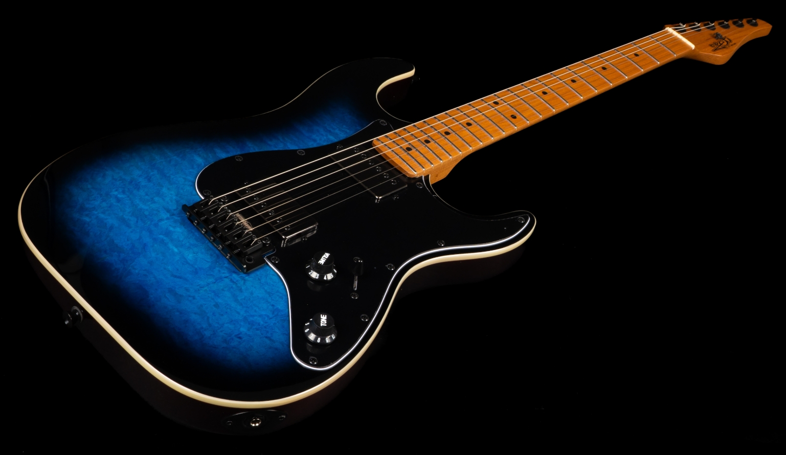 Jet Guitars Js450 Blb 2h Trem Mn - Blue Burst - Guitarra eléctrica con forma de str. - Variation 4